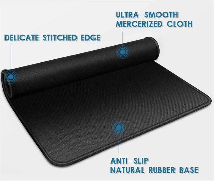 LL-COEUR XXL Schwarz Mauspad Gaming Mouse Mat Laptops Schreibtischunterlage Desk Pad (1300 x 500 x 3