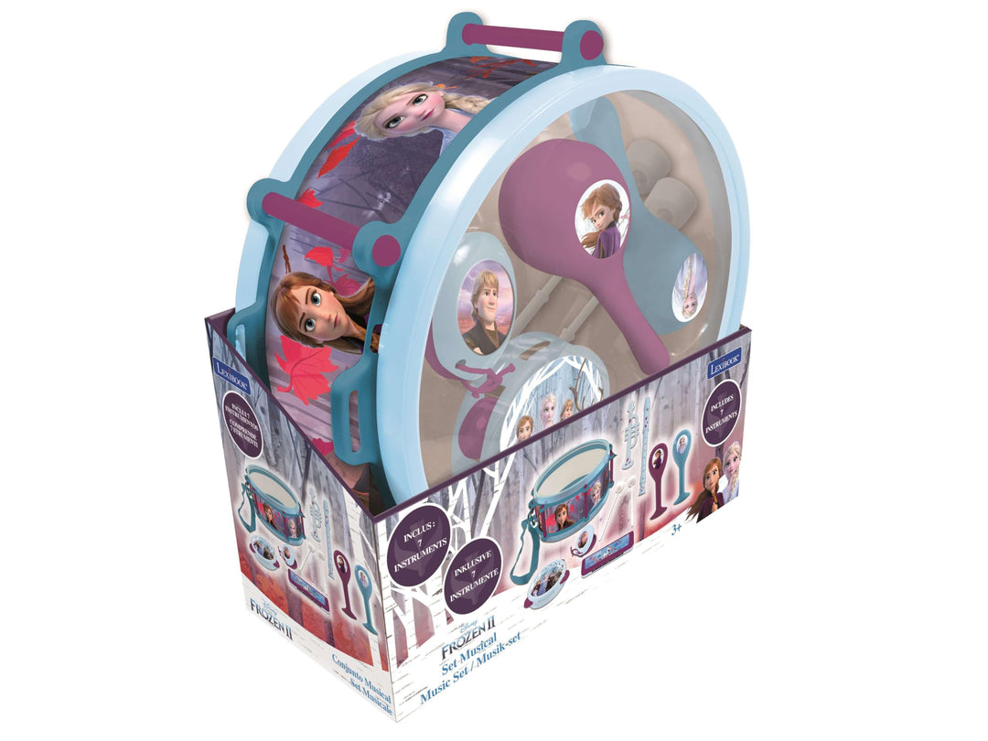 Lexibook K360FZ Eiskönigin Musik Set mit 7 Instrumenten in Disney Frozen Design, Blau, Frozen
