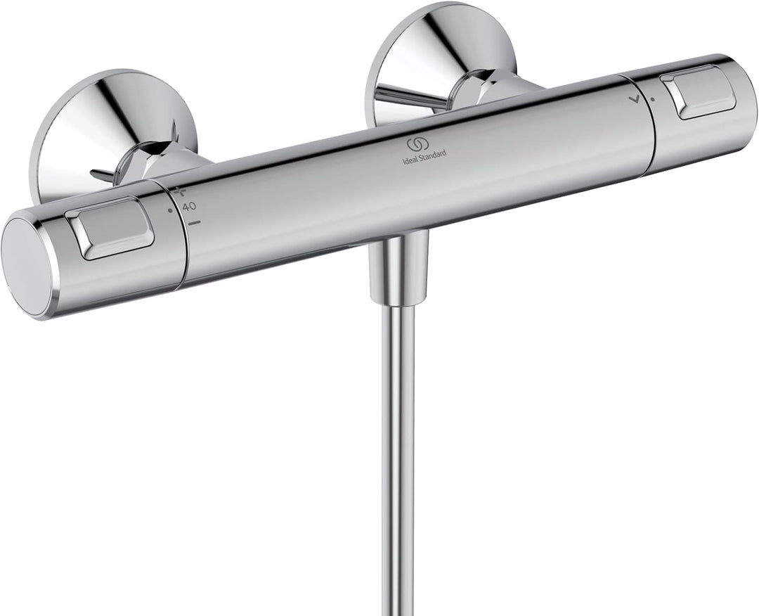 Ideal Standard A7204AA Ceratherm T25 Brausekombination Aufputz Chrom 900mm ohne Kopfbrause, Chrom 90