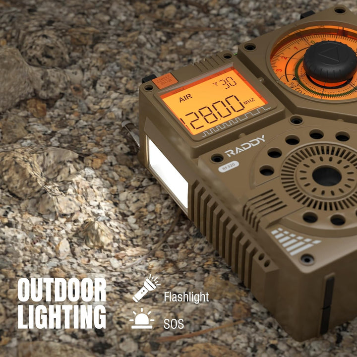 Raddy RF320 Kurzwellenradio mit App-Steuerung, FM/AM/VHF/SW/AIR-Empfänger unterstützt Bt/TF-Karte, w