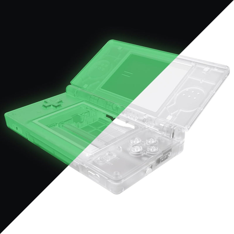 eXtremeRate Ersatz Gehäuse Case für Nintendo DS Lite NDSL, Voll Hülle&Knöpfen&Screen Protector Shell