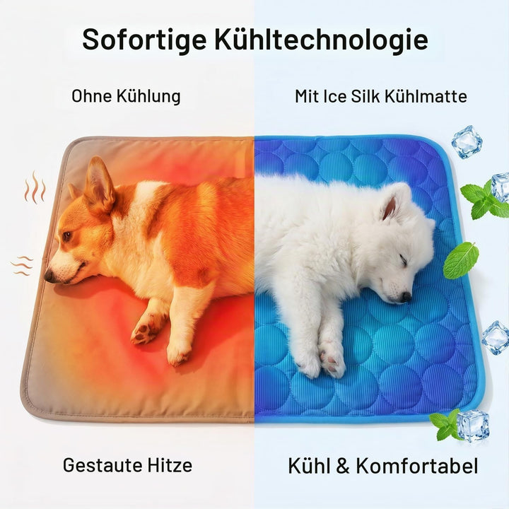 Kühlmatte für Hunde,2026 Neu Selbst Kühlende Hundematte Sommer,100 * 70cm Waschbar Kühlkissen Selbst