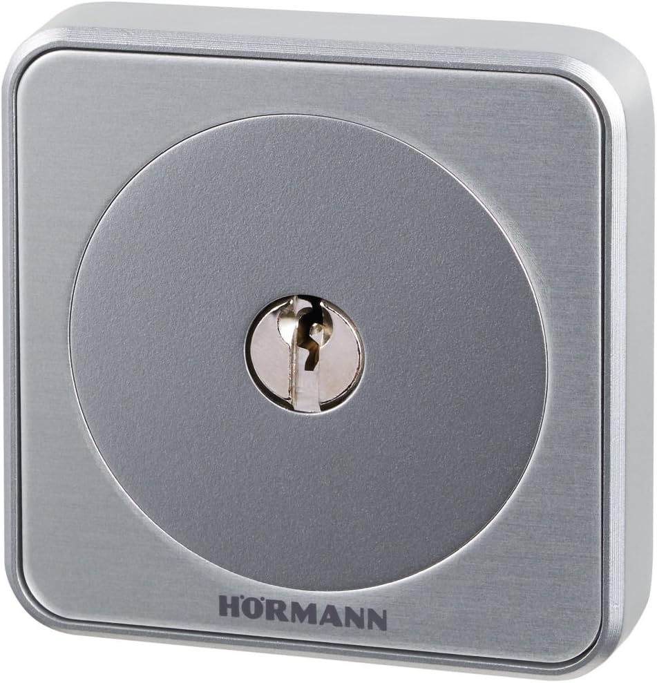 Hörmann 4511648 Schlüsseltaster/Schlüsselschalter STUP50, in Unterputzausführung, inklusive 3 Schlüs