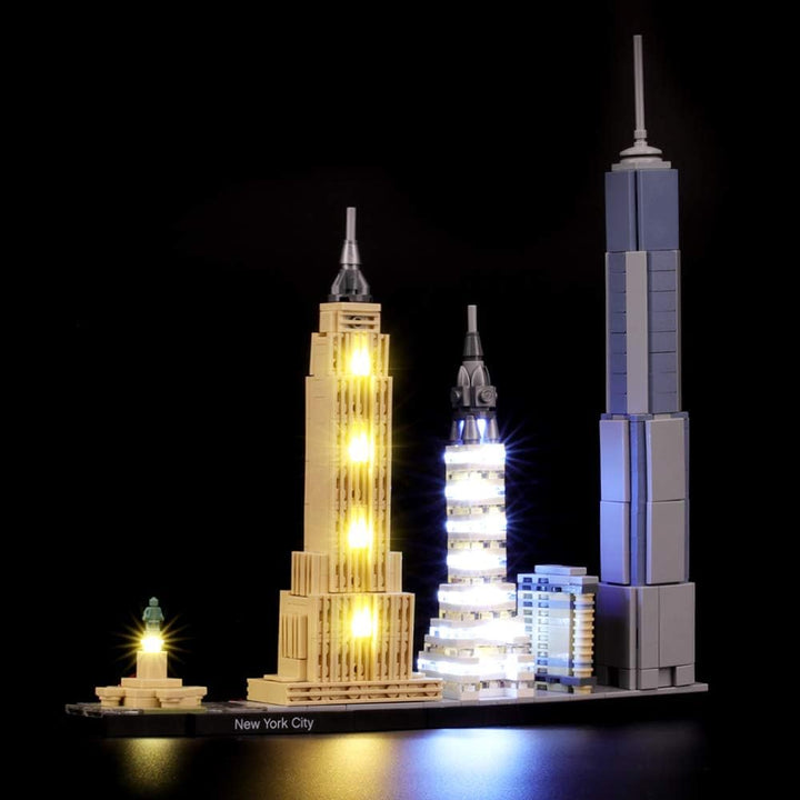 BRIKSMAX Led Beleuchtungsset für Lego Architecture New York City, Kompatibel Mit Lego 21028 Baustein
