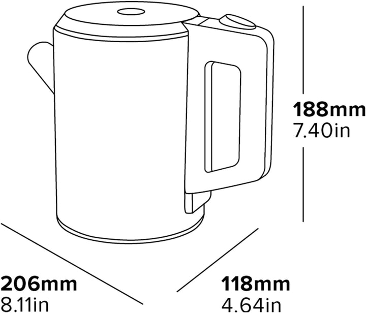 Corby Canterbury 1L Kettle in Black - EU Plug
