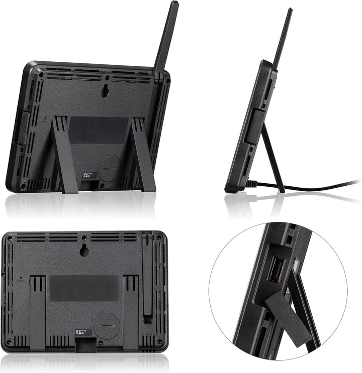 Bresser WLAN HD TFT Funk Wetterstation mit Profi Sensor und Regenmesser zur Messung von Wind, Luftfe