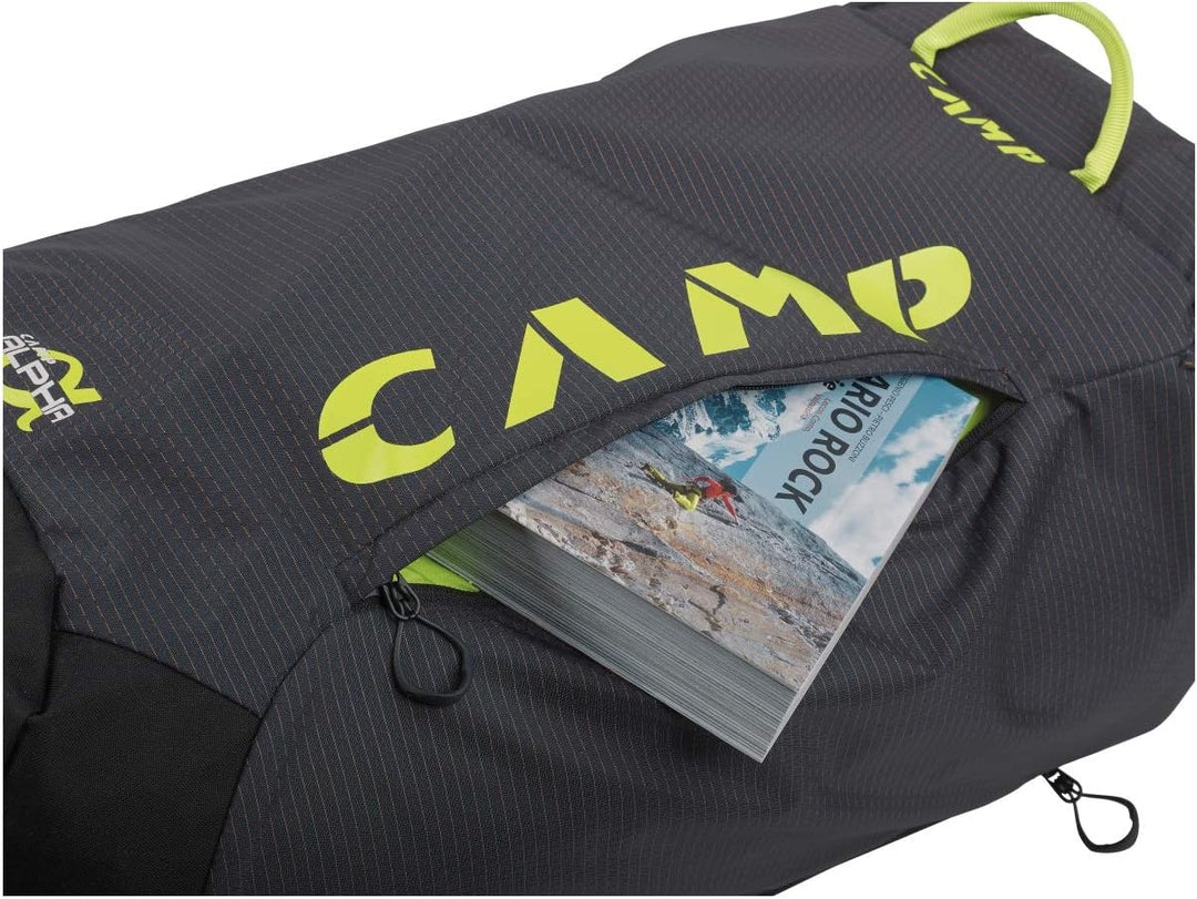 CAMP Rox Alpha 40l Schwarz - Komfortabler praktischer Kletterrucksack, 40l, Grösse 40l - Farbe Black