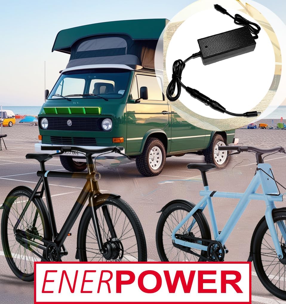 Enerpower DC-DC Ladegerät 12V-24V 42V 2A 85 Watt für Vanmoof S3 & X3