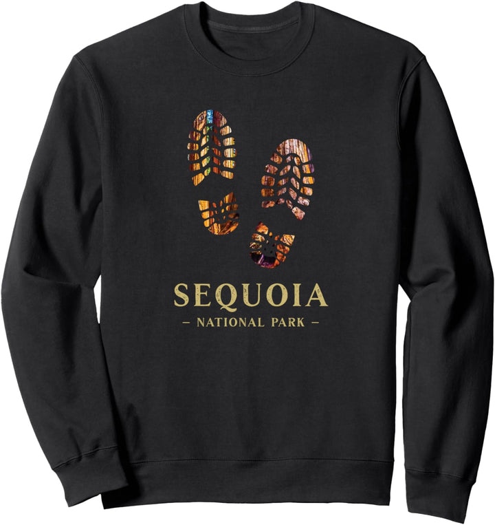 Sequoia National Park Wanderstiefel Druck Souvenir Sweatshirt