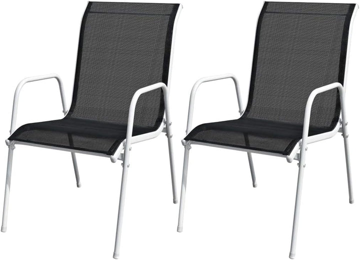 Gecheer Bistro Set 3 teilig, Bistrotisch mit 2 Stühlen, Gartenmöbel Set, Balkonset, Balkonmöbel Set