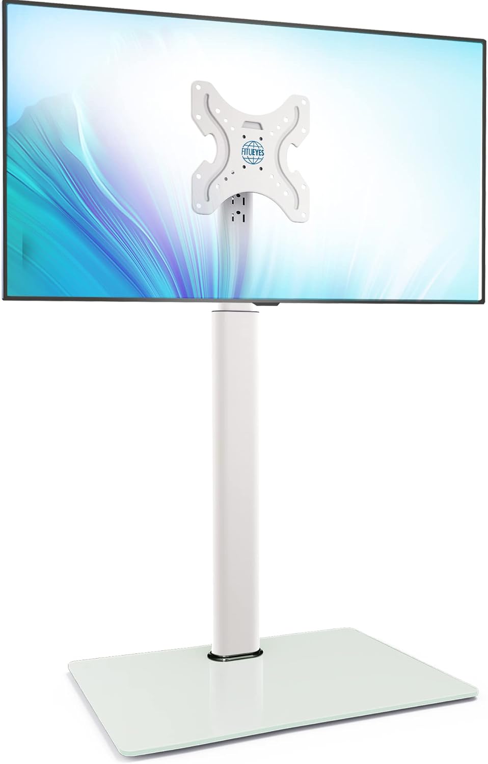 FITUEYES TV Ständer TV Bodenständer Standfuss Fernsehstand höhenverstellbar schwenkbar neigbar für 1