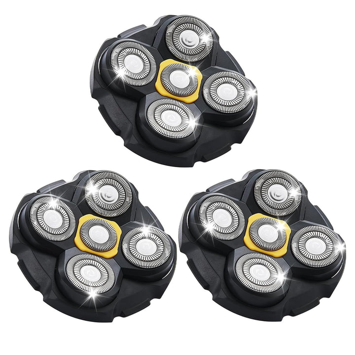 Rasierer Ersatzköpfe Kompatibel mit Microtouch Titanium Kopf Rasierer für kahle Männer (Blau/3PCS),