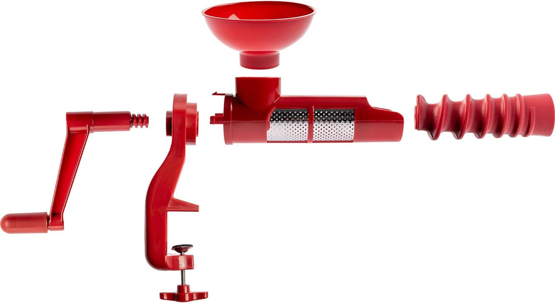 Browin 320301 Manuelle Passiermaschine, Speisensieb und Sossenmaschine für Tomaten, frisches Obst un