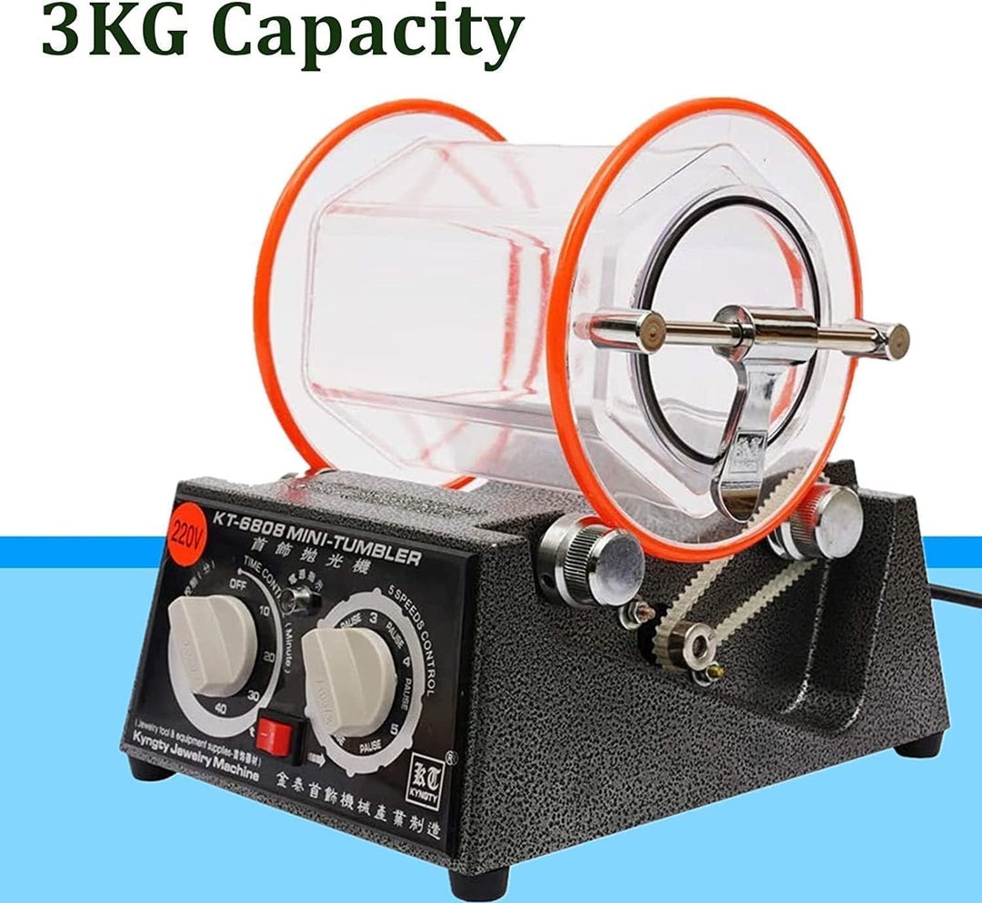 Poliertrommel 3KG/5KG Schmuck Polieren Machine 3KG 60W, 3KG 60W