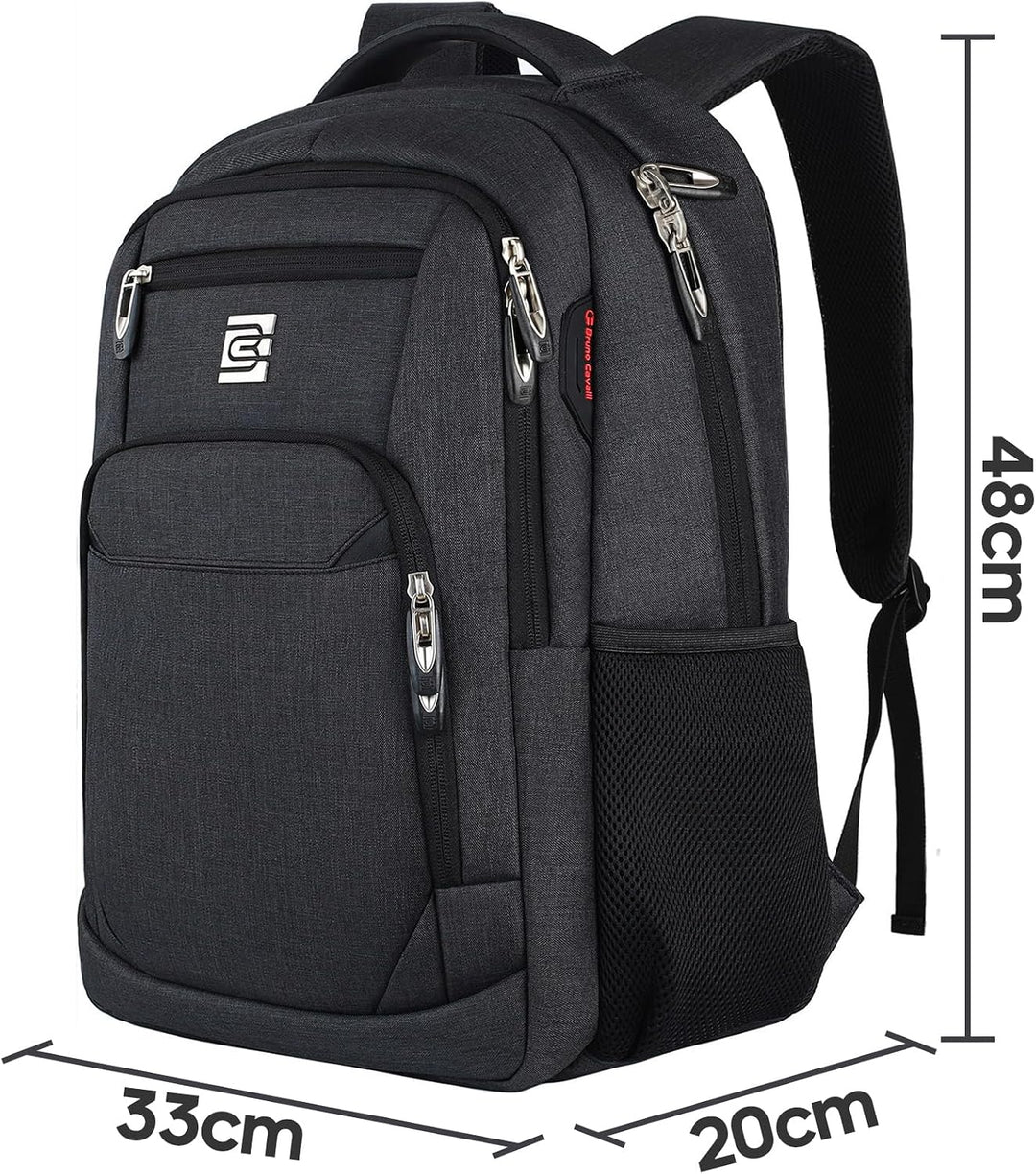 marcello Laptop Rucksäcke mit USB-Ladeanschluss Herren Damen für Arbeit Schule Uni Schulrucksack für