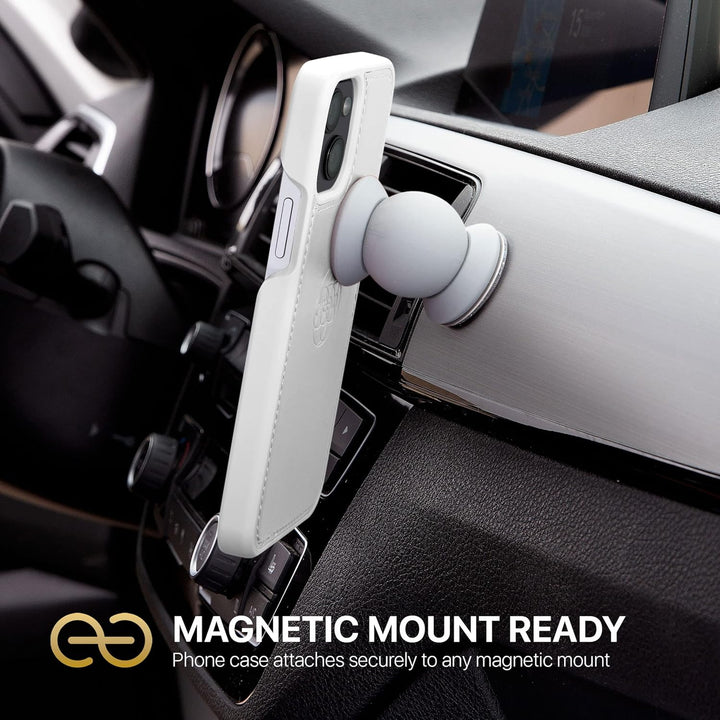 Dreem Fibonacci iPhone 15 Brieftaschen-Etui / 2-in-1 stossfestes Etui und abnehmbares Folio aus vega