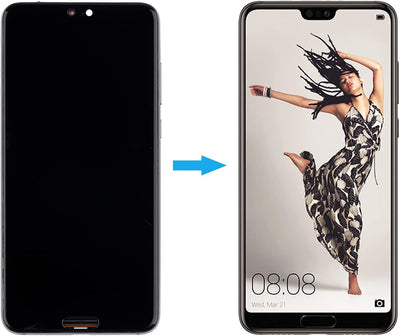 Duotipa Display Kompatibel mit Huawei P20 Pro CLT-L09 CLT-L29 6.1 inch LCD Display Bildschirm Digiti