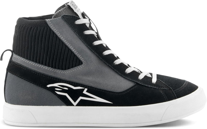 Alpinestars Stated Shoes Motorradschuhe Sneaker Schwarz Grau Weiss, 47 EU = 13 47 EU Schwarz Grau We