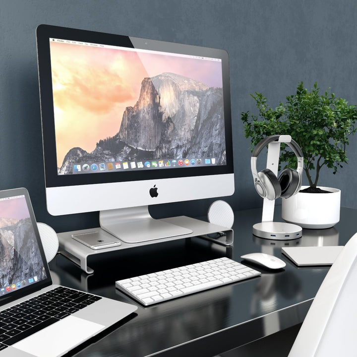 Desire2 Monitor Ständer Riser Stand Aluminium Monitorständer Bildschirmständer für Schreibtisch komp