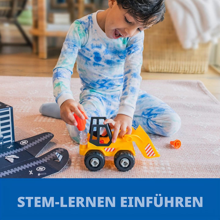 Learning Resources Design &amp; Drill Schrauberkumpel Planierraupe, Spielzeug zum Auseinanderbauen, mit