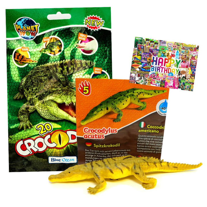 Bundle mit Blue Ocean Crocodiles Sammelfiguren 2025 - Planet Wow Krokodil- Figur 5. Spitzkrokodil -