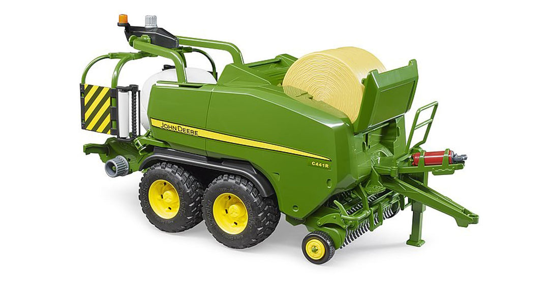 bruder 02032 - John Deere Rundballen-Presswickelkombination C441R - 1:16 Bauernhof Landwirtschaft Tr