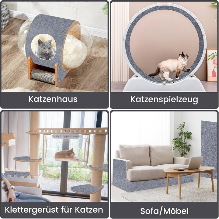 200 * 40CM Kratzmatte Selbstklebend, Selbstklebend Kratzmatte Katze, Kratzschutz Sofa Katze, DIY Kra