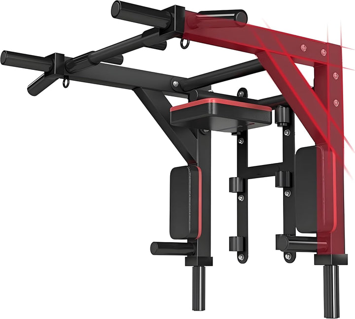 Multifunktionelle Klimmzugstange für die Wandmontage Dip Station 2 in1 Pull Up Bar Wand Belastbarkei