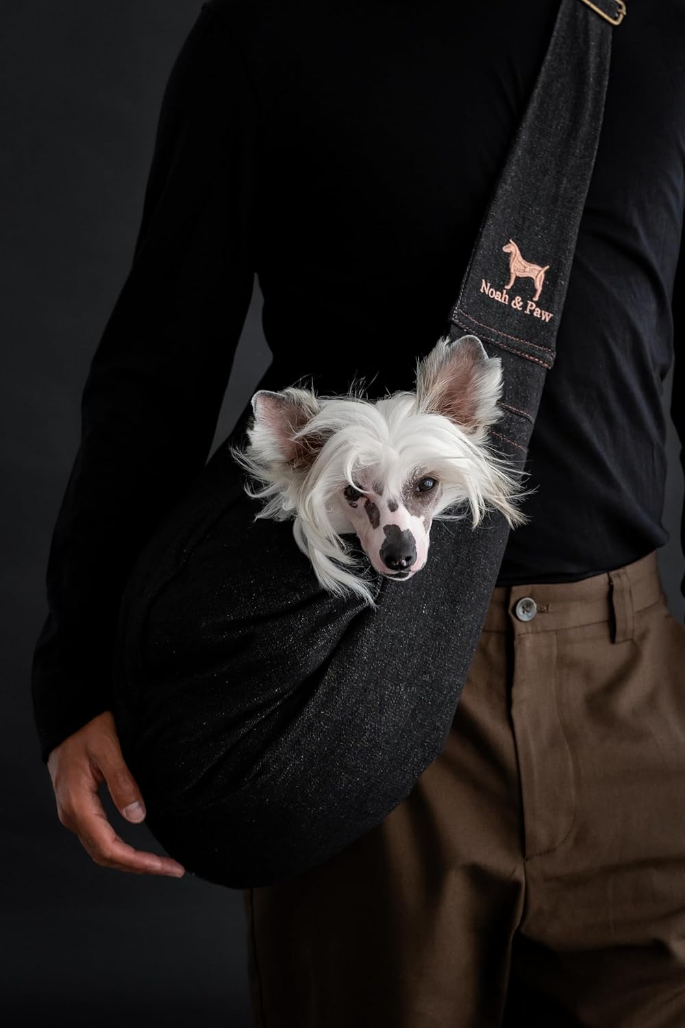 Noah &amp; Paw Hundetragetasche für Kleine Hunde bis 10kg, Hundetasche mit Verstellbarem Schultergurt, u