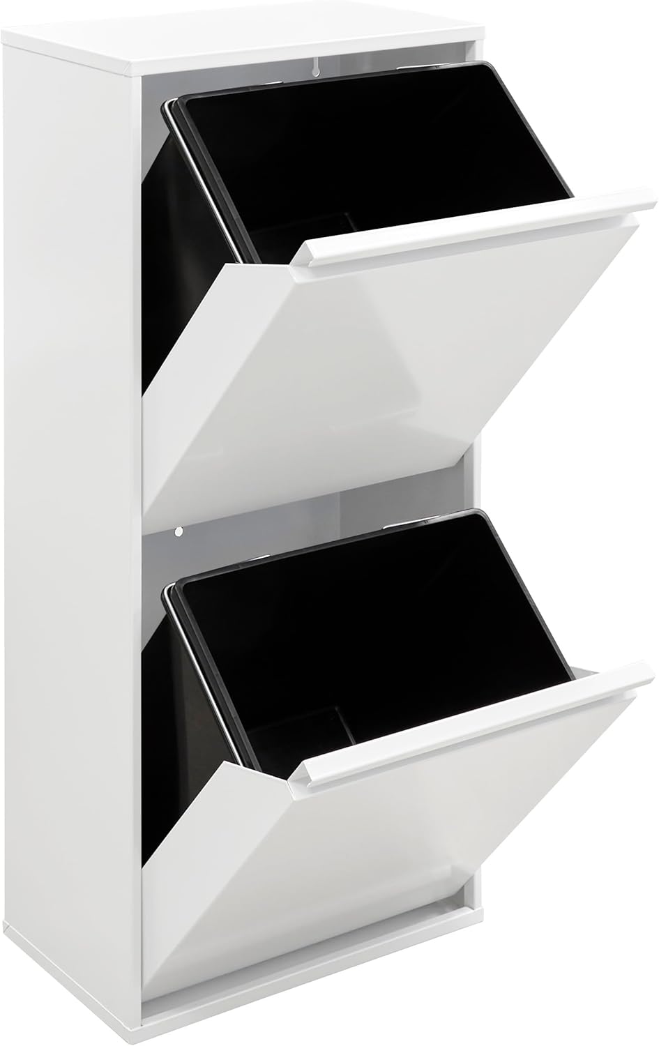 ARREGUI Basic CR401-B2 Mülltrennsystem aus Stahl | 2 Fächer Mülleimer für die Küche | 2 Fach Abfalle