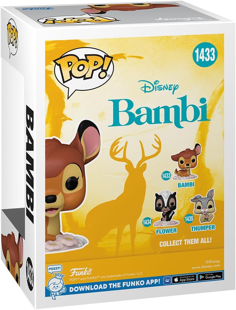 Funko Bambi Bambi Vinyl Figur 1433 Unisex Pop! Standard 3.65 inches Multicolore, 3.65 inches Multico