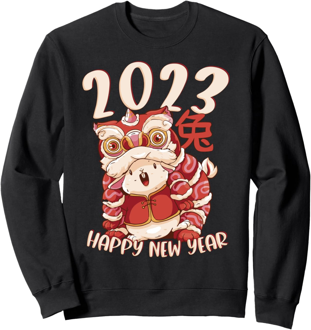 Happy New Year 2023 - Chinesisches Neujahr des Hasens Sweatshirt