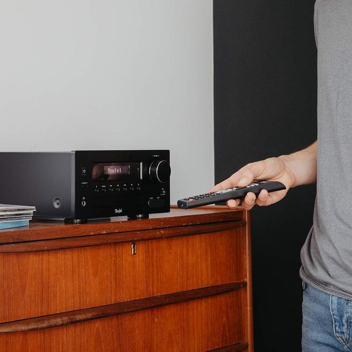 Teufel KOMBO 43 CD-Receiver - Kompakter HiFi-Stereo-Receiver, 2 x 25 Watt, Bluetooth mit aptX®, UKW