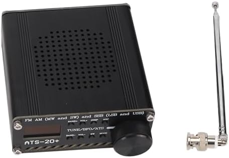 ATS 20+ Vollband-Radioempfänger, Tragbares Kurzwellenradio mit Antenne, AM LW SW SSB All World Band