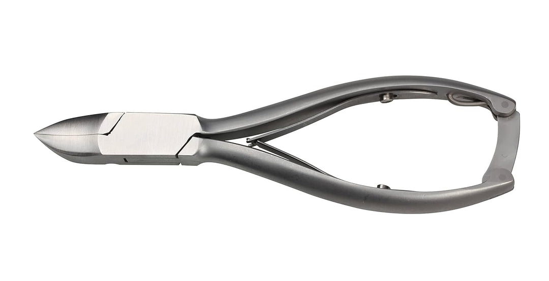 HK Manicure by Hans Kniebes - 13 cm gerade Eckenzange mit Doppelfeder - durchgestreckt - rostfreier