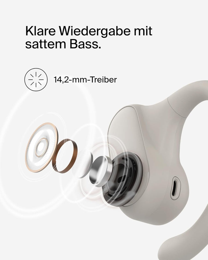 Belkin SoundForm ClearFit kabelloser Open-Ear Kopfhörer, leichter, bequemer Sportkopfhörer, Kopfhöre