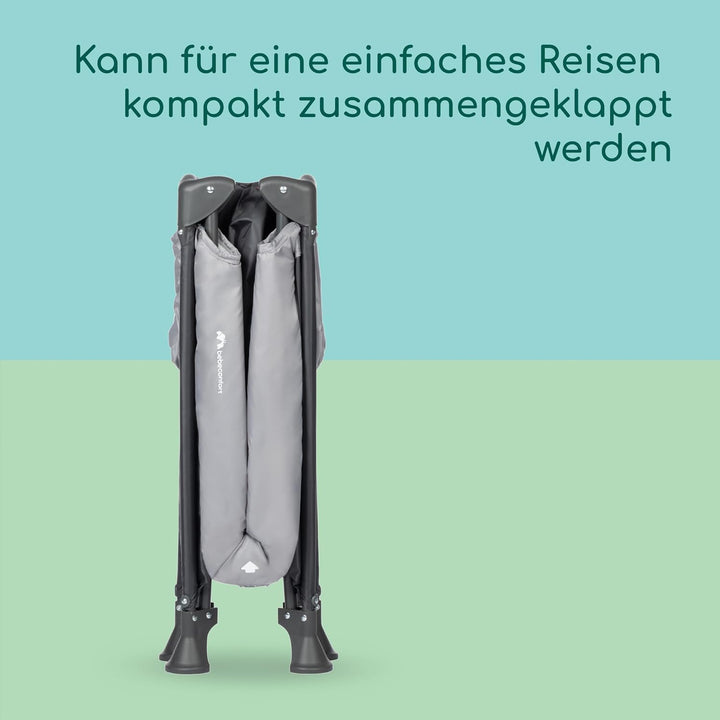 BEBECONFORT Soft Dreams, Reisebett Baby, 0–3 Jahre (0–15 kg), leichtes Reisebettchen, Matratze aus H