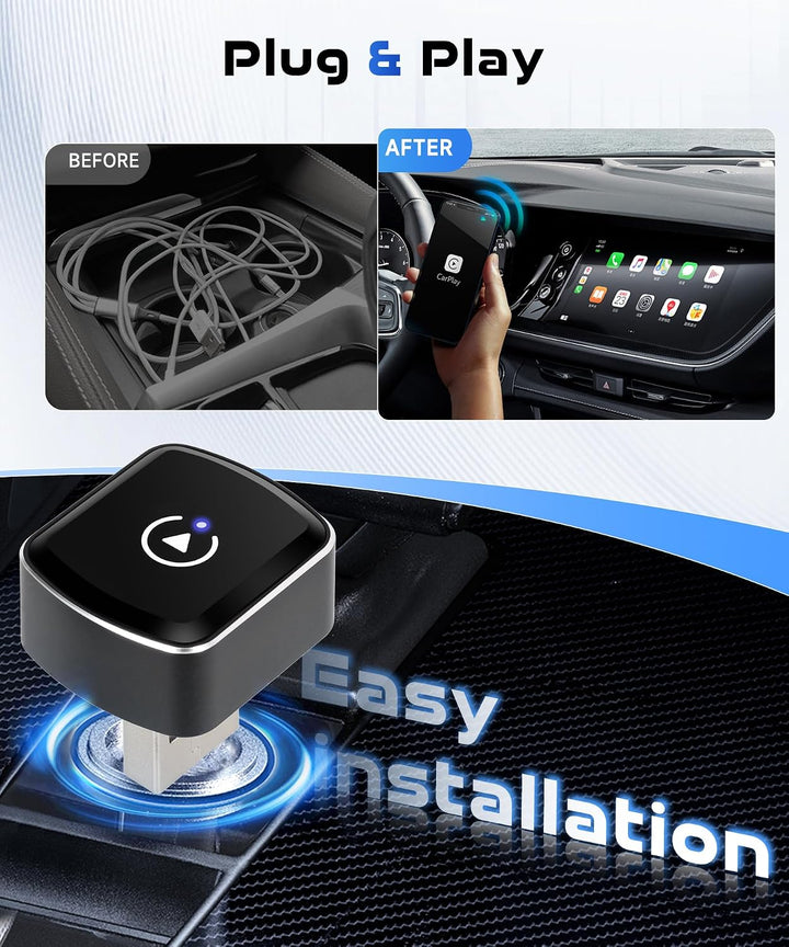 Rimoody Wireless Carplay &amp; Android Auto Wireless Adapter, 2 IN 1 Stick Konvertieren Wired Android Au