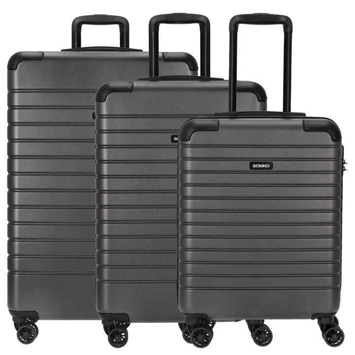 Line - 4-Rollen-Trolley M 67 cm 3er Koffer-Set (S/M/L) Anthrazit, 3er Koffer-Set (S/M/L) Anthrazit