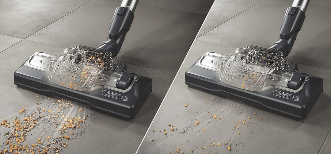 Hoover Bodenstaubsauger mit 5 L Beutel – extra leiser Staubsauger (64 dBA) mit Schmutzsensor &amp; Beute