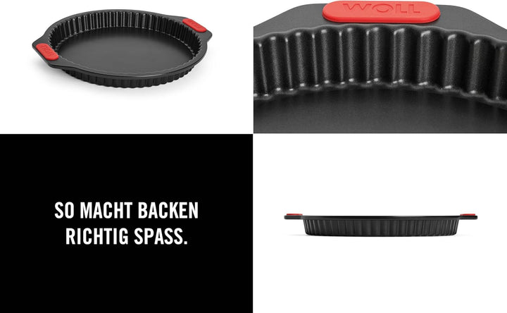 Woll Bakeware Quiche- und Tarteform Ø 26 cm, mit herausnehmbarem Boden und hitzebeständigen Silikong