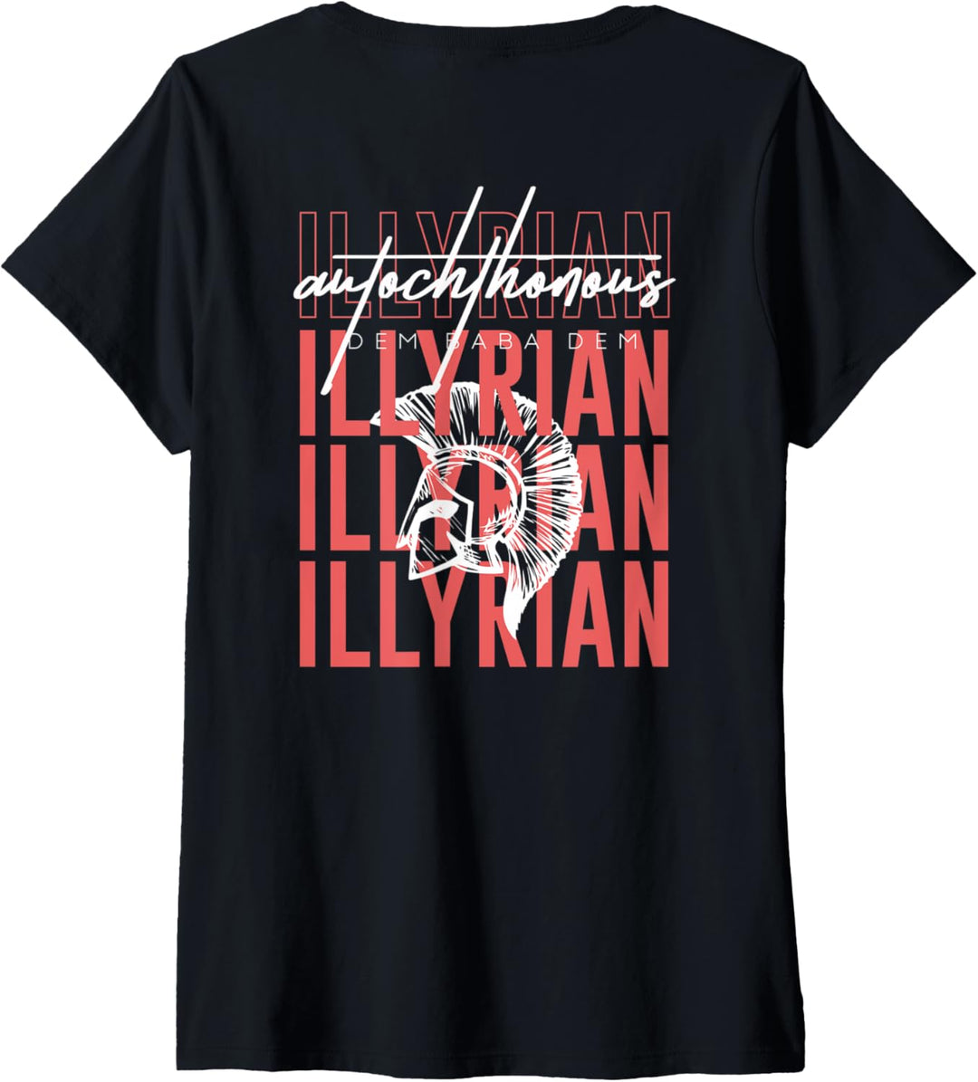 Damen Illyrians Autochthonous T-Shirt mit V-Ausschnitt