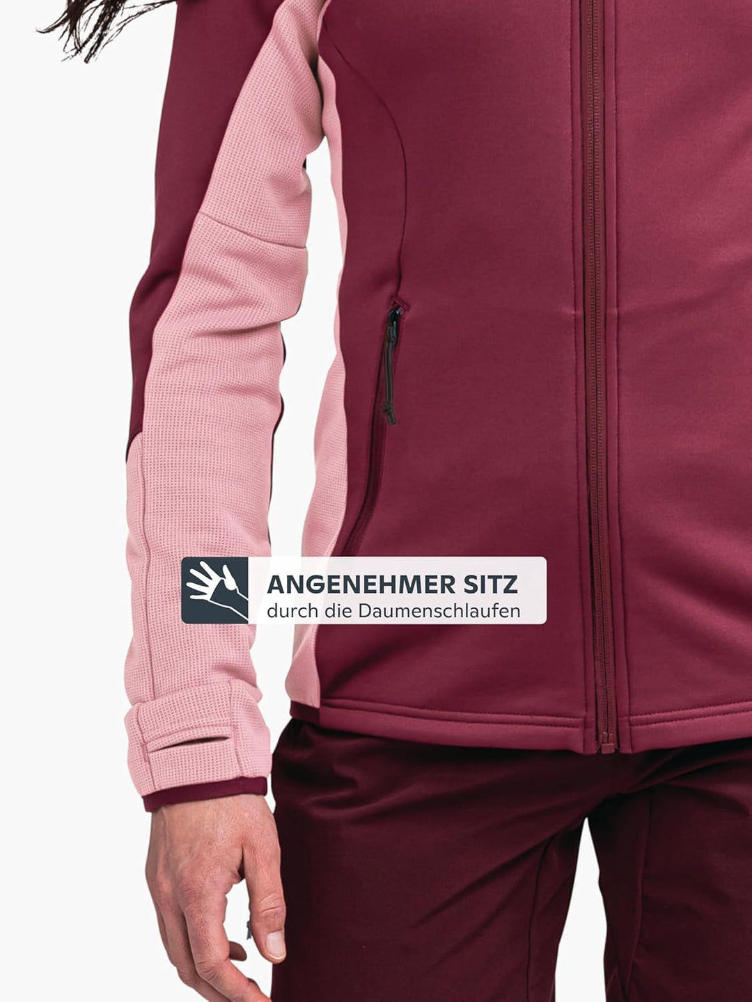 Schöffel Damen Fleece Hoody Lodron L atmungsaktiver Fleece Pullover mit hoher Bewegungsfreiheit, fun