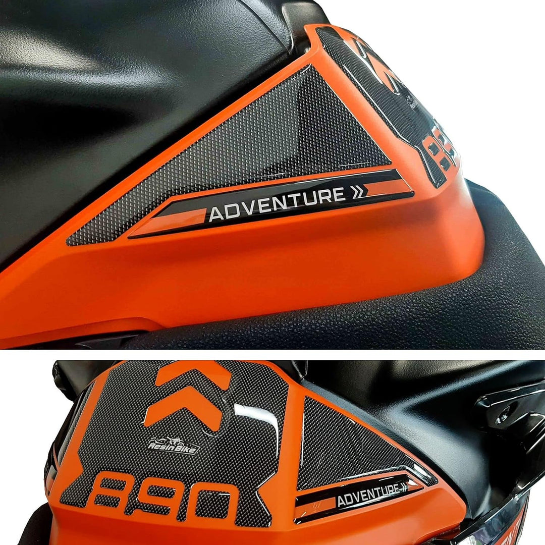 Resin Bike Aufkleber für Motorrad Kompatibel mit KTM 890 Adventure R 2021. Tankabdeckung vor Stössen