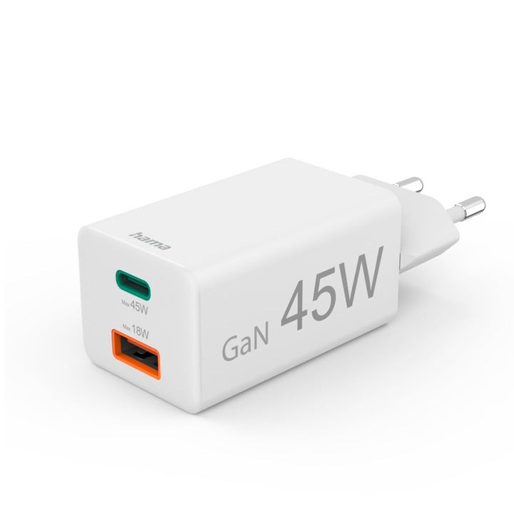 Hama Schnellladegerät USB (Ladegerät mehrfach, USBC, USBA, Handy Tablet Laptop Universal Ladegerät,