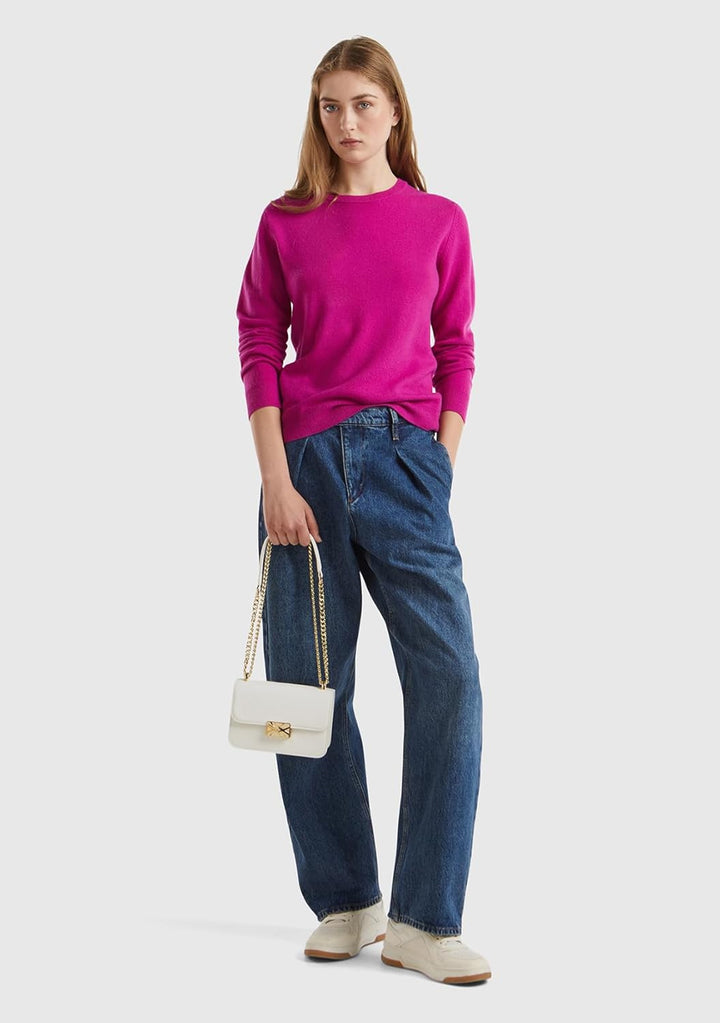United Colors of Benetton Damen 1002d1k01 Pullover (1er Pack) XS Violett_cl, XS Violett_cl