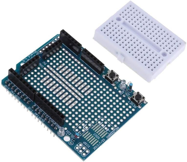 HiLetgo® – Uno-R3-Proto-Shield, Prototyp, Erweiterungsplatine, mit SYB-170 Mini-Lochrasterplatine, B
