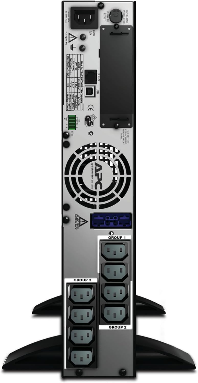 APC Smart UPS SMX - SMX1500RMI2U - USV 1500VA (Rack / Tower, bis zu 14 min. Überbrückungszeit bei St