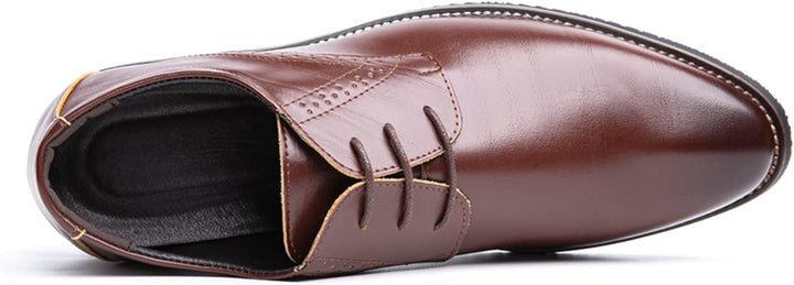 Anzugschuhe Herren Oxford Derby Schuhe Brogues Lederschuhe Hochzeitsschuhe Schnürhalbschuhe Klassisc