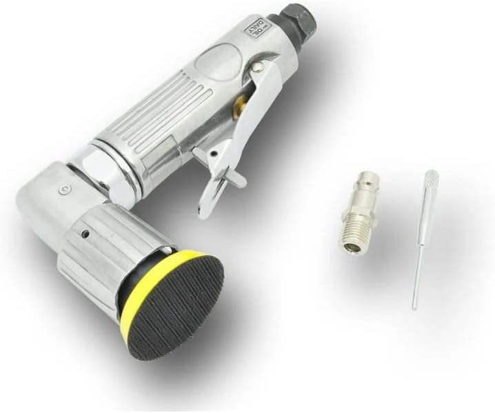 Mini Exzenterschleifer 50 mm 1/4 Zoll Metallgehäuse 15.000 U/min Luftdruckschlauchanschluss Schleifm